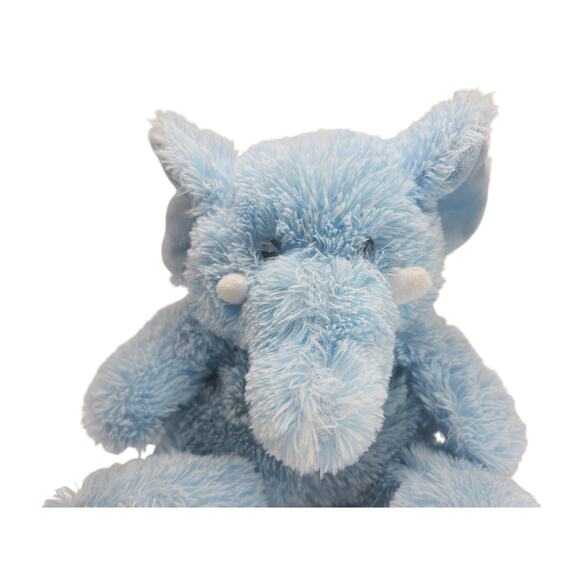 Weighted Blue Elephant Plush Stuffed Animal Shaggy Soft Floppy Cuddle Toy 12” - Picture 3 of 8